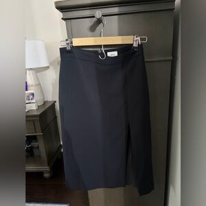 Wilfred Classic Black Slit Pencil Skirt